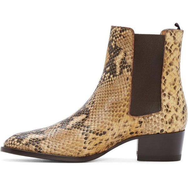 python snake man boot plus size men hairstylist boots cowhide leather men's fashion boots 45 46, Black
python snake man boot plus size men hairstylist boots cowhide leather men's fashion boots 45 46, Black