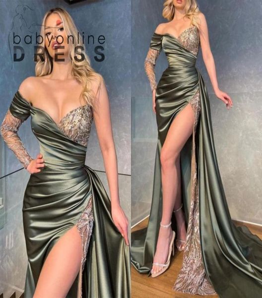 fantastic lace satin evening dresses high slit off shoulder mermaid sequined appliques long prom party gowns bc114049300152, Black;red
fantastic lace satin evening dresses high slit off shoulder mermaid sequined appliques long prom party gowns bc114049300152, Black;red