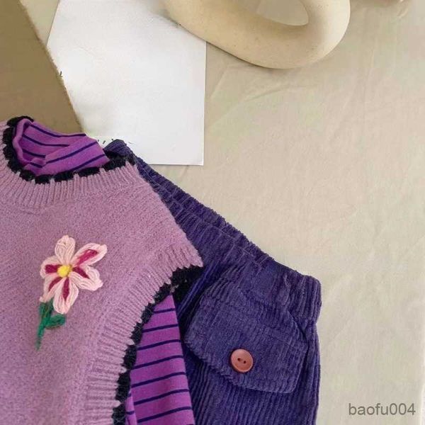 clothing sets autumn sweet girls clothing sets kids clothes long sleeve striped shirts floral knit vest 2pcs sets children clothing r230718, White
clothing sets autumn sweet girls clothing sets kids clothes long sleeve striped shirts floral knit vest 2pcs sets children clothing r230718, White