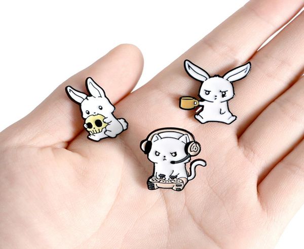 creative funny white rabbits brooches animal bunny enamel metal buckle pin shirt bag jackets lapel pin badge jewelry5843027, Gray
creative funny white rabbits brooches animal bunny enamel metal buckle pin shirt bag jackets lapel pin badge jewelry5843027, Gray