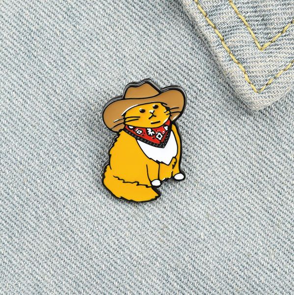 cartoon creative western cowboy cat brooch for girls cute little yellow kitty badge in hat paint enamel pin denim shirt bag access8269779, Gray
cartoon creative western cowboy cat brooch for girls cute little yellow kitty badge in hat paint enamel pin denim shirt bag access8269779, Gray