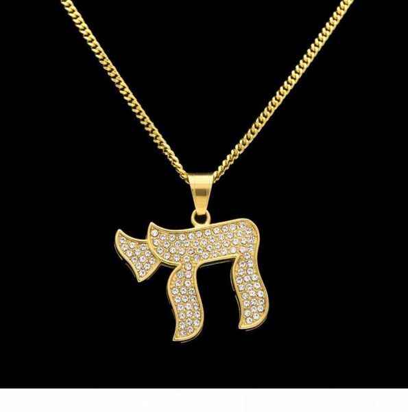 hip hop stainless steel chai jewish symbols exaggerated pendants necklaces luxury gold plated chain jewelry women accessories 6078921, Silver
hip hop stainless steel chai jewish symbols exaggerated pendants necklaces luxury gold plated chain jewelry women accessories 6078921, Silver