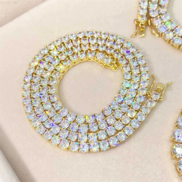 wholesale 14k 18k gold filled chain gold plated jewelry moissanite 925 sterling silver necklace 4mm diamond tennis chain
wholesale 14k 18k gold filled chain gold plated jewelry moissanite 925 sterling silver necklace 4mm diamond tennis chain