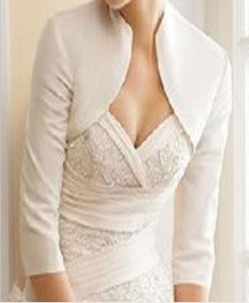 2019 elegant 34 sleeve satin ivory wedding bolero wedding jacket bridal wraps customized 390262, White
2019 elegant 34 sleeve satin ivory wedding bolero wedding jacket bridal wraps customized 390262, White