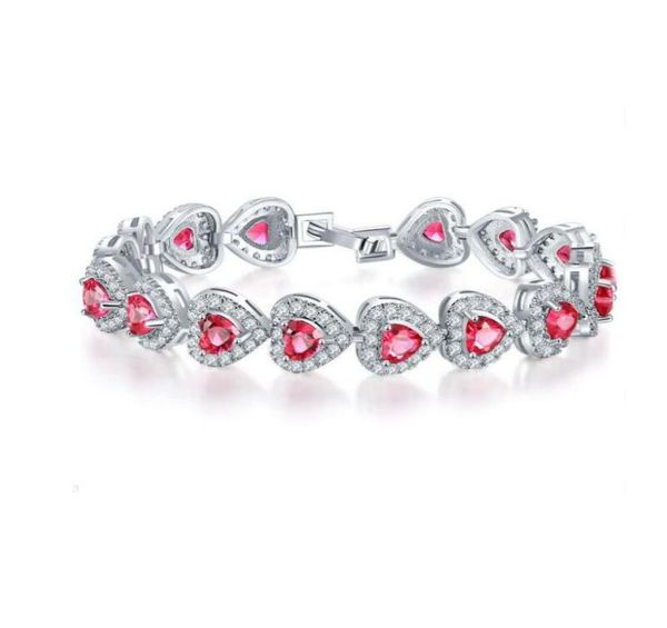 luckyshine christmas day two pieces lot 925 silver plated fashionforward heart red green white z crystal bracelet b10582115859, Black 
luckyshine christmas day two pieces lot 925 silver plated fashionforward heart red green white z crystal bracelet b10582115859, Black