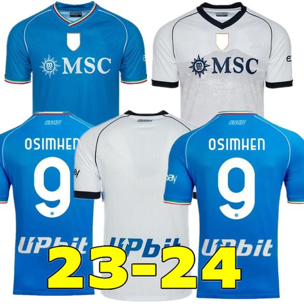 

23 24 SSC Napoli Soccer Jerseys KVARATSKHELIA LOZANO OSIMHEN ANGUISSA Naples Football Shirt POLITANO MAGLIA MERTENS MARADONA 2023 2024 MINJAE men kids kit, Home