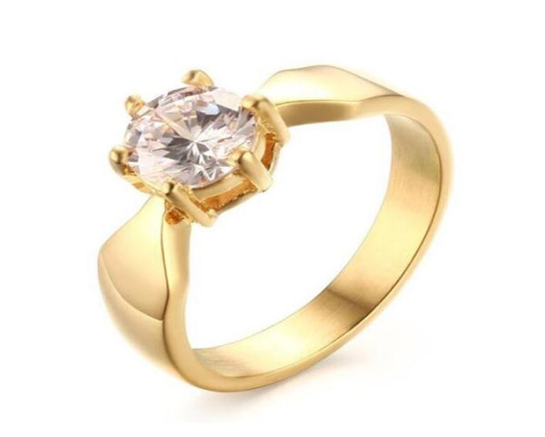 high polished womens stainless steel cz diamond engagement rings for girls 18k gold plated9920127, Silver
high polished womens stainless steel cz diamond engagement rings for girls 18k gold plated9920127, Silver