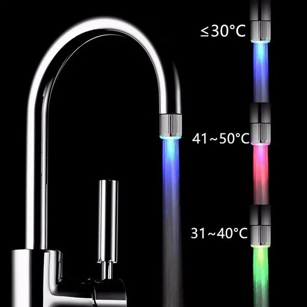 Image of 1pc Faucet Water Purifier, Smart Basin Faucet With Temperature Sensor, Can Identify Temperature To Control Different LED Light Colors, Faucet Shower