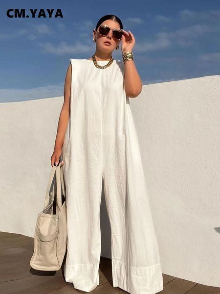 women s jumpsuits rompers cm yaya women sleeveless straight wide leg jumpsuit streetwear elegant chic loose playsuit romper set outfits over, Black;white
women s jumpsuits rompers cm yaya women sleeveless straight wide leg jumpsuit streetwear elegant chic loose playsuit romper set outfits over, Black;white