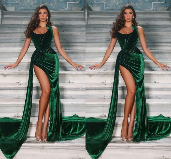hunter green plus size mermaid prom dresses for black women pleats velevt draped high side split formal wear birthday pageant second recepti
hunter green plus size mermaid prom dresses for black women pleats velevt draped high side split formal wear birthday pageant second recepti
