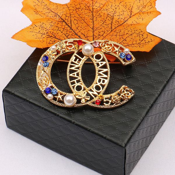 Brooches Letter 20style Double Women Men Elegant Rhie — compare prices at CompareOffers
