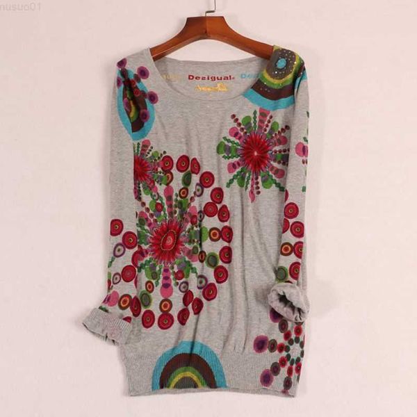 women's sweaters new spanish autumn fashion women's printed sweater l230718, White;black
women's sweaters new spanish autumn fashion women's printed sweater l230718, White;black