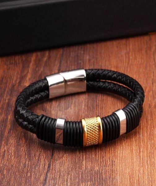 charm bracelets handmade genuine leather weaved double layer men bangles casual sporty chain link fashion9193001, Golden;silver
charm bracelets handmade genuine leather weaved double layer men bangles casual sporty chain link fashion9193001, Golden;silver
