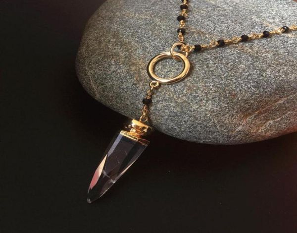 chains natural clear quartz neckace healing crystal piont with 1618inches black beads winding chain jewelry nc405 5pieceslotchai5379626, Silver
chains natural clear quartz neckace healing crystal piont with 1618inches black beads winding chain jewelry nc405 5pieceslotchai5379626, Silver
