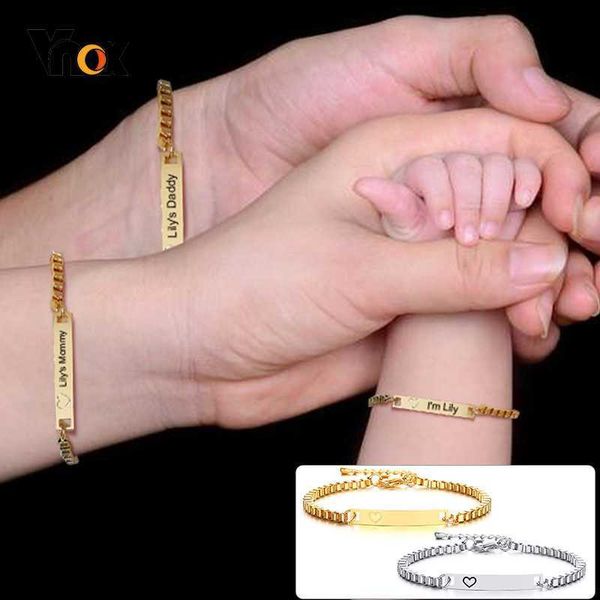 vnox custom baby dad mom family names bracelets anti allergy stainless steel women kids girls boys adjustable personalized giflt l230620, Golden;silver
vnox custom baby dad mom family names bracelets anti allergy stainless steel women kids girls boys adjustable personalized giflt l230620, Golden;silver