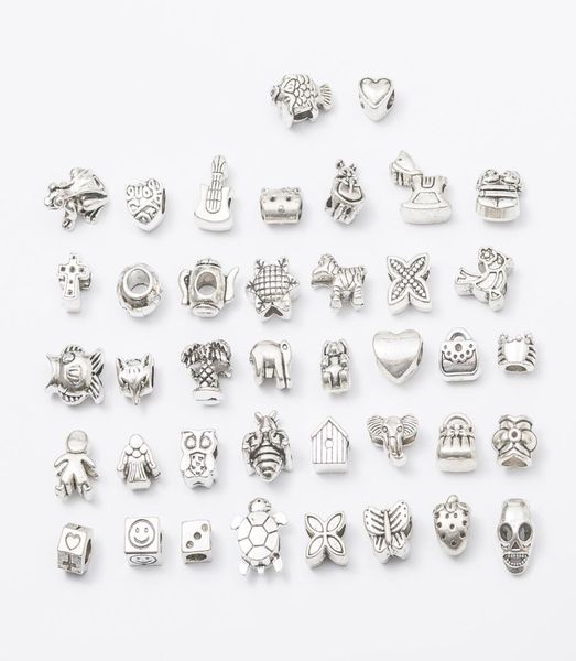 mix metals 40 style antique silver plated alloy big hole charms spacer beads fit bracelet diy jewelry necklaces pendants7584598, Black
mix metals 40 style antique silver plated alloy big hole charms spacer beads fit bracelet diy jewelry necklaces pendants7584598, Black