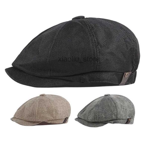 newsboy hats octagonal cap for men thin breathable peaked cap for men british retro beret for women in spring and summer hkd230718, Blue;gray
newsboy hats octagonal cap for men thin breathable peaked cap for men british retro beret for women in spring and summer hkd230718, Blue;gray