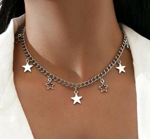 vintage punk hollow star necklace pendant clavicle chain statement choker women femme accessory hiphop collares moda bijoux6129846, Silver
vintage punk hollow star necklace pendant clavicle chain statement choker women femme accessory hiphop collares moda bijoux6129846, Silver