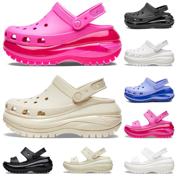 2023 croc designer sandals mega crush clog height platform men slide women slides sliders black white pink slippers
2023 croc designer sandals mega crush clog height platform men slide women slides sliders black white pink slippers