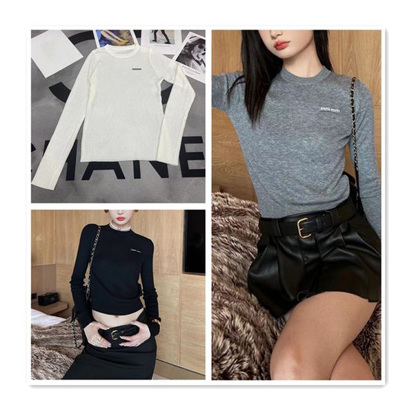 designer sweater womens sweater knitwear womens underlay fashion letter printingtight long sleeve thin knitted sweater casual versatile soli, White;black
designer sweater womens sweater knitwear womens underlay fashion letter printingtight long sleeve thin knitted sweater casual versatile soli, White;black