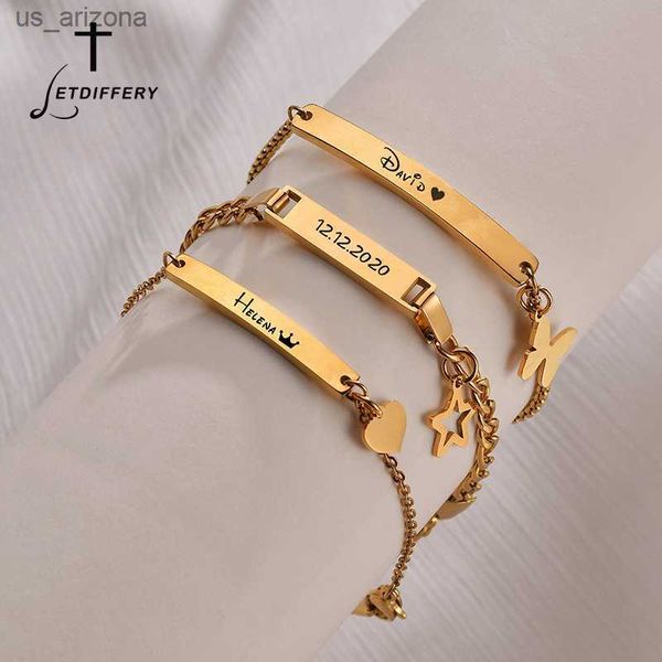 letdiffery customized id bar name bracelet for baby engrave name date stainless steel kids bangle birthday jewelry dropshiping l230620, Golden;silver
letdiffery customized id bar name bracelet for baby engrave name date stainless steel kids bangle birthday jewelry dropshiping l230620, Golden;silver