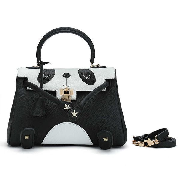 designer kelys tote bag new leather spoof bag mini panda head layer cowhide women's handbag shoulder messenger0l01
designer kelys tote bag new leather spoof bag mini panda head layer cowhide women's handbag shoulder messenger0l01