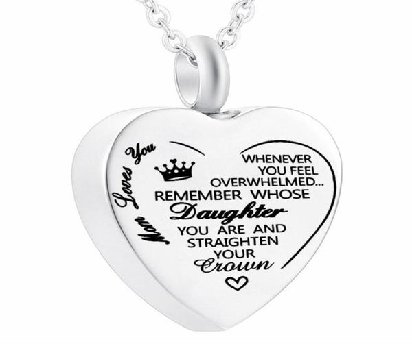 whenever you feel overwhelmed remenber whose daughter you are stainless steel necklace urn for ashes for women mom8514859, Silver
whenever you feel overwhelmed remenber whose daughter you are stainless steel necklace urn for ashes for women mom8514859, Silver