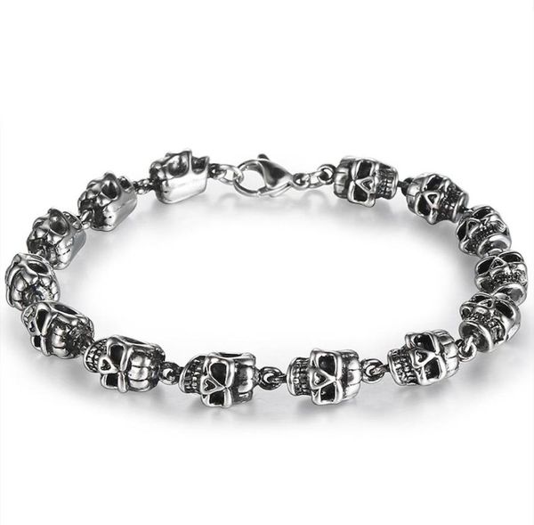 men039s personality titanium steel skulls beaded weaving bracelets bxg017 trendy punk style accessories retro hip hop jewelry8869999, Golden;silver
men039s personality titanium steel skulls beaded weaving bracelets bxg017 trendy punk style accessories retro hip hop jewelry8869999, Golden;silver