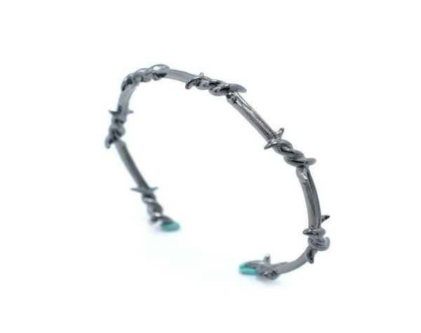 wire male braceletbangle barbed thorns geometric creative men cuff pulseras bijoux jewelry bangle4249491, Black
wire male braceletbangle barbed thorns geometric creative men cuff pulseras bijoux jewelry bangle4249491, Black