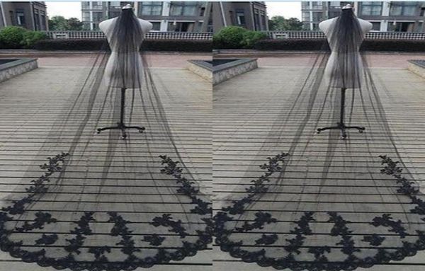 stunning custom made gothic black veil one layer tulle halloween bridal veils with exquisite lace appliques sweep train7940301
stunning custom made gothic black veil one layer tulle halloween bridal veils with exquisite lace appliques sweep train7940301