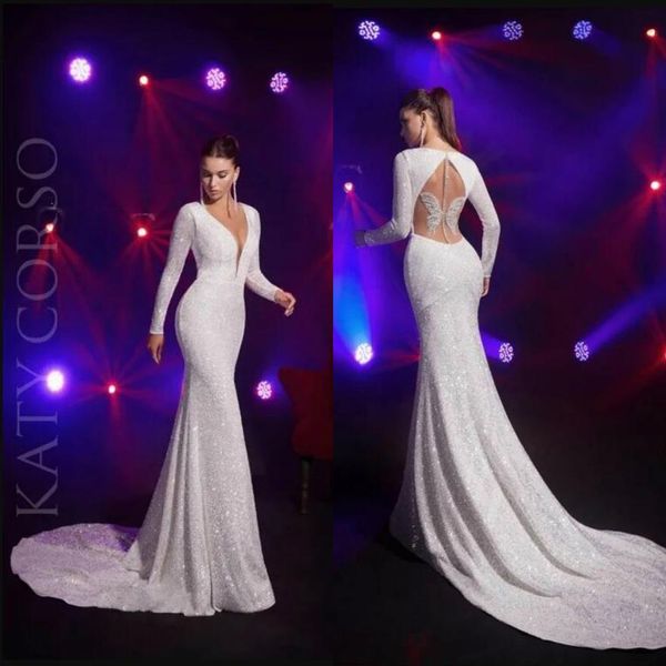 sparkly mermaid prom dresses deep v neck sequins sweep train long sleeve evening dress custom made formal beaded robes de soiree3095, Black;red
sparkly mermaid prom dresses deep v neck sequins sweep train long sleeve evening dress custom made formal beaded robes de soiree3095, Black;red