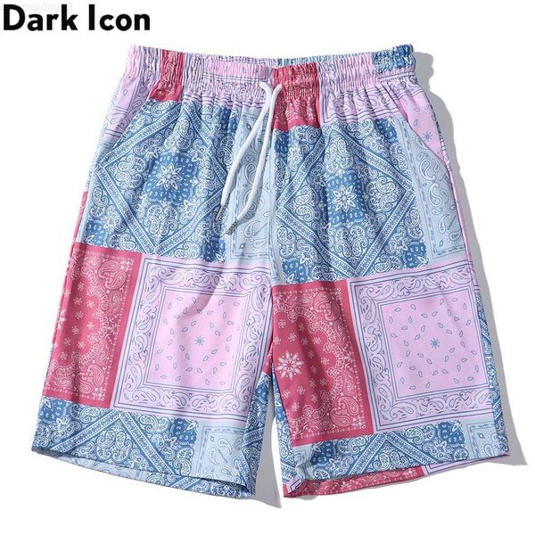 men's shorts dark bandana shorts men elastic waist straight holiday beach shorts l230718, White;black
men's shorts dark bandana shorts men elastic waist straight holiday beach shorts l230718, White;black