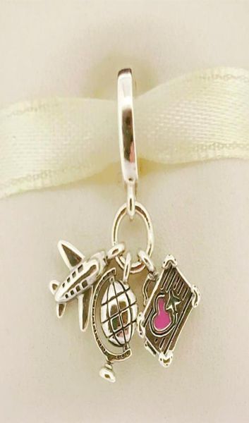 authentic 925 sterling silver airplane globe & suitcase dangle charm fit european loose beads bracelet making diy jewelry 799435c017016680, Black
authentic 925 sterling silver airplane globe & suitcase dangle charm fit european loose beads bracelet making diy jewelry 799435c017016680, Black