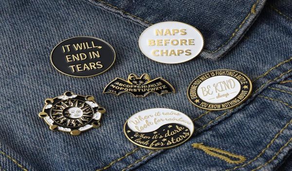 round yin yang enamel pins badge bat sun letters quote brooches backpacks lapel pin punk gothic jewelry for friends whole6060261, Blue
round yin yang enamel pins badge bat sun letters quote brooches backpacks lapel pin punk gothic jewelry for friends whole6060261, Blue