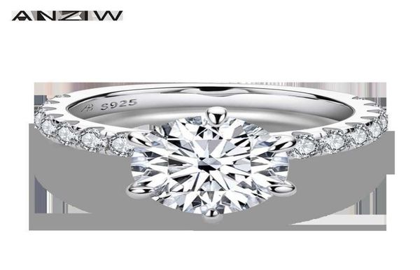 anziw 925 sterling silver 4ct round cut ring for women 6 prongs simulated diamond engagement wedding band ring jewelry6806500, Golden;silver
anziw 925 sterling silver 4ct round cut ring for women 6 prongs simulated diamond engagement wedding band ring jewelry6806500, Golden;silver