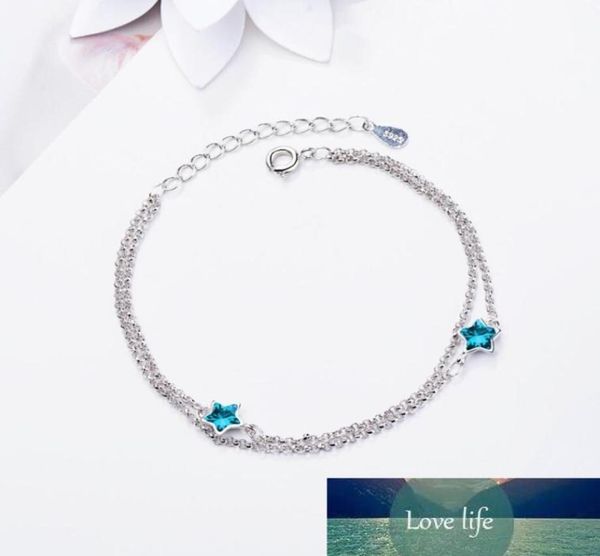 simple blue fivepointed star sweet crystal 925 sterling silver temperament female trendy resizable bracelets sbr0902773923, Golden;silver
simple blue fivepointed star sweet crystal 925 sterling silver temperament female trendy resizable bracelets sbr0902773923, Golden;silver