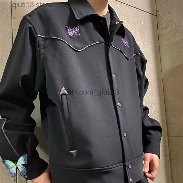 men's jackets awge needles jacket butterfly embroidery classic needles awge jacket coats tag label t230718, Black;brown
men's jackets awge needles jacket butterfly embroidery classic needles awge jacket coats tag label t230718, Black;brown