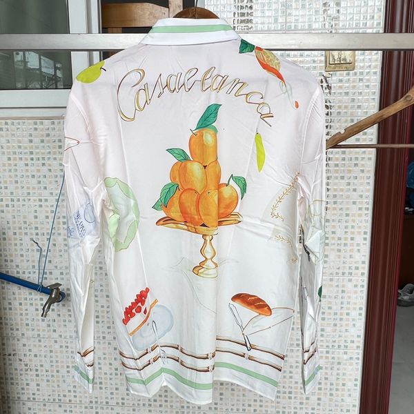 mens tracksuits sugarcane stripe orange print thin silk casablanca shirt real pos men women oversize long sleeve 230717, Gray
mens tracksuits sugarcane stripe orange print thin silk casablanca shirt real pos men women oversize long sleeve 230717, Gray