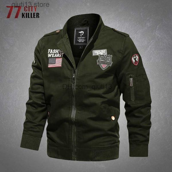 men's jackets military style jacket men air force pilot combat bomber tactical flight jackets male spring casual solid color cotton men, Black;brown
men's jackets military style jacket men air force pilot combat bomber tactical flight jackets male spring casual solid color cotton men, Black;brown