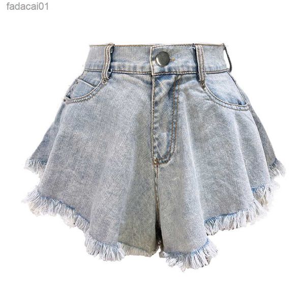 2022 summer new women jeans denim shorts high waist loose tassel jeans sxxl l230621, White;black
2022 summer new women jeans denim shorts high waist loose tassel jeans sxxl l230621, White;black