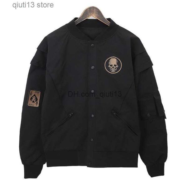 men's jackets flight jacket vintage black bomber cargo jacket waterproof sweatshirt streetwear harajuku coat skull casual outerwear bik, Black;brown
men's jackets flight jacket vintage black bomber cargo jacket waterproof sweatshirt streetwear harajuku coat skull casual outerwear bik, Black;brown