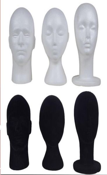 styrofoam and velvet mannequin head hat wig holder black or white stand display female male head6673349
styrofoam and velvet mannequin head hat wig holder black or white stand display female male head6673349