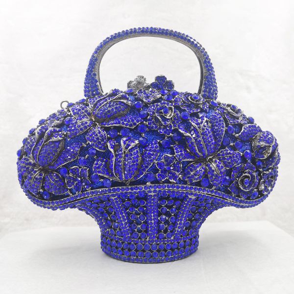 evening bags bling crystal luxury flower basket blue party purse with chain ladies pochette for women's day clutches 8818 230718
evening bags bling crystal luxury flower basket blue party purse with chain ladies pochette for women's day clutches 8818 230718