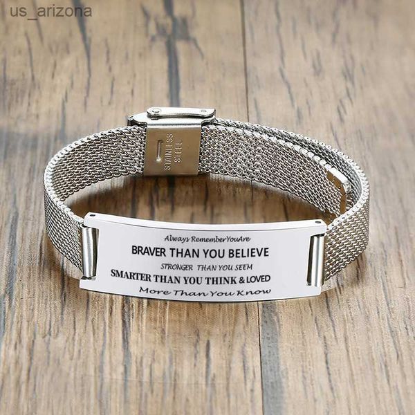 personalized mesh bracelet for women custom engrave inspiration quto name wristband adjustable chain stainless steel l230620, Golden;silver
personalized mesh bracelet for women custom engrave inspiration quto name wristband adjustable chain stainless steel l230620, Golden;silver
