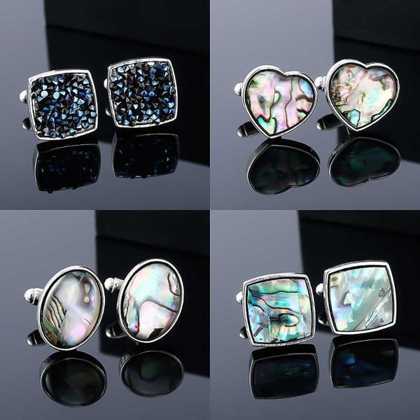 cuff links colorful abalone shell stone cufflinks delicate french men square suit cuff shirt clothing accessories hkd230718, Silver
cuff links colorful abalone shell stone cufflinks delicate french men square suit cuff shirt clothing accessories hkd230718, Silver