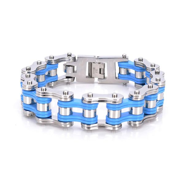 real 316l stainless steel blue ip electroplated bicycle motorcycle cool men moto chain bracelet 23cm*1.6cm, Golden;silver
real 316l stainless steel blue ip electroplated bicycle motorcycle cool men moto chain bracelet 23cm*1.6cm, Golden;silver