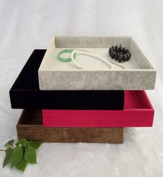 retail velvet jewelry display cases four colors necklace bangle bracelet storage organizer flat tray 35243cm3591960, Black
retail velvet jewelry display cases four colors necklace bangle bracelet storage organizer flat tray 35243cm3591960, Black
