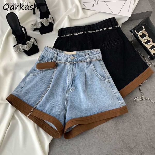denim shorts women baggy high waisted american streetwear temper vintage panelled fashion trousers summer s3xl personal l230621, White;black
denim shorts women baggy high waisted american streetwear temper vintage panelled fashion trousers summer s3xl personal l230621, White;black