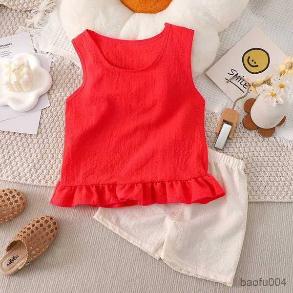 clothing sets teen girls simple home clothes 2pcs soft breathable pajamas suits child new sleeveless shorts loose crewneck vest outfit r230, White
clothing sets teen girls simple home clothes 2pcs soft breathable pajamas suits child new sleeveless shorts loose crewneck vest outfit r230, White