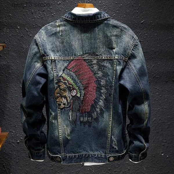 men's jackets men fashion denim jacket embroidery ripped slim jeans coat spring autumn casual motorcycle outwear male clothes chaquetas, Black;brown
men's jackets men fashion denim jacket embroidery ripped slim jeans coat spring autumn casual motorcycle outwear male clothes chaquetas, Black;brown